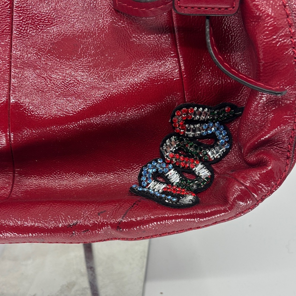Coach Cherry Red Leather Shoulder Bag - Picture 2 of 7